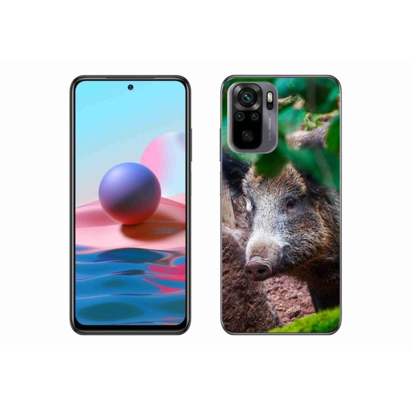 Gél borítás mmCase a Xiaomi Redmi Note 10 4G-hez - vaddisznó