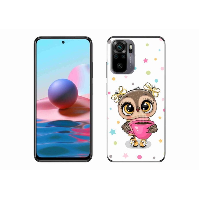Gél borítás mmCase a Xiaomi Redmi Note 10 4G-hez - rajzfilm bagoly