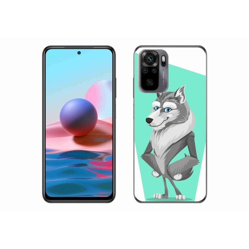 Gél borítás mmCase a Xiaomi Redmi Note 10 4G-hez - rajzfilm farkas