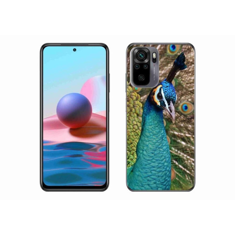 Zselés borítás mmCase a Xiaomi Redmi Note 10 4G-hez - páva