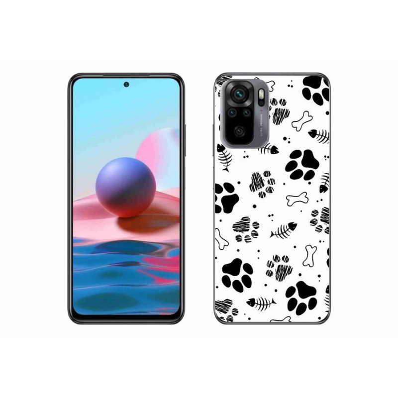 Gél borítás mmCase a Xiaomi Redmi Note 10 4G-hez - kutyamancsok 1