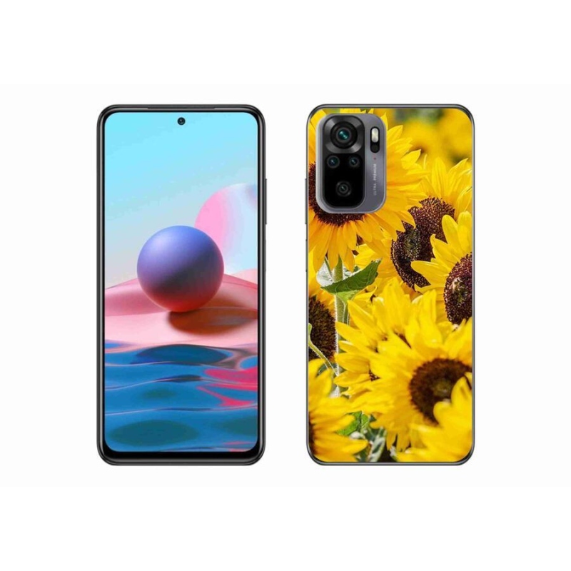 Gél borítás mmCase a Xiaomi Redmi Note 10 4G-hez - Napraforgó