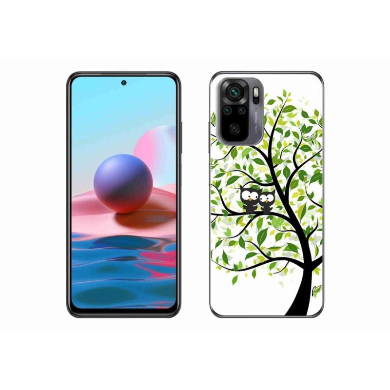 Gél borító mmCase a Xiaomi Redmi Note 10 4G-hez - baglyok a fán