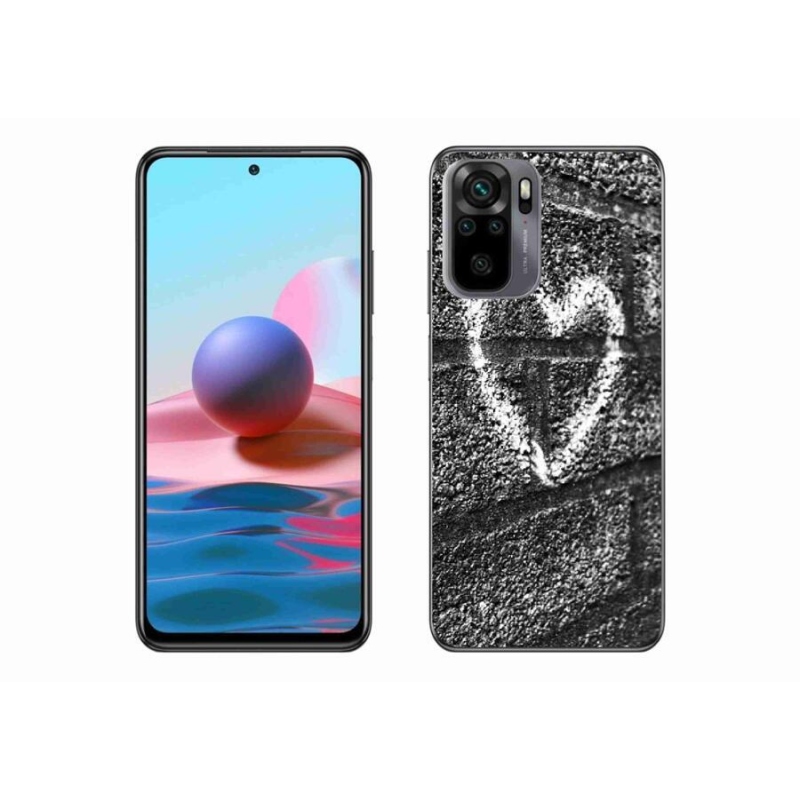 Gél borítás mmCase a Xiaomi Redmi Note 10 4G-hez - szív a falon