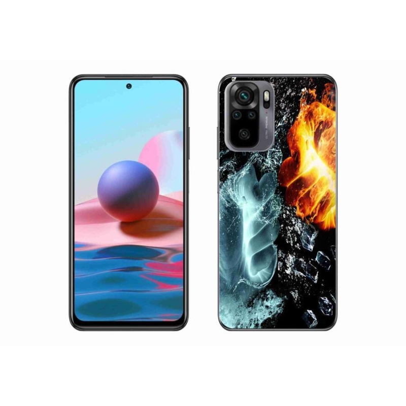 Gél borítás mmCase a Xiaomi Redmi Note 10 4G - víz és tűz számára