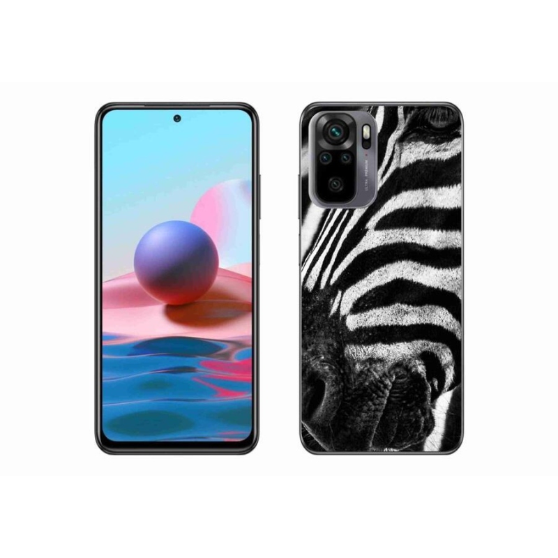 Gél borítás mmCase a Xiaomi Redmi Note 10 4G készülékhez - zebra
