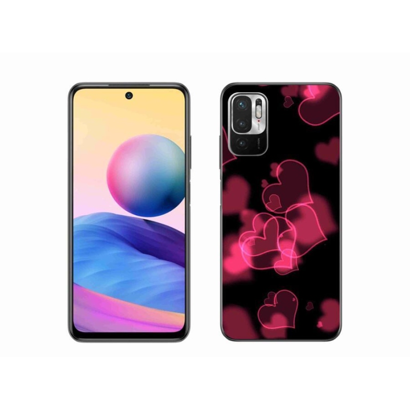 Gél borítás mmCase a Xiaomi Redmi Note 10 5G-hez - piros szívek