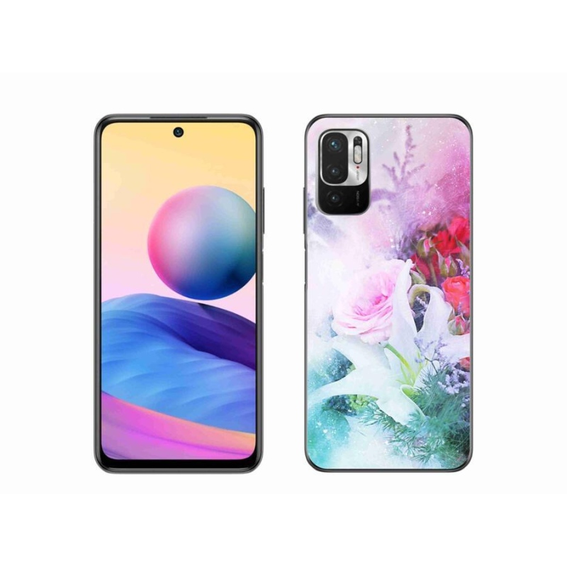 Gél borító mmCase a Xiaomi Redmi Note 10 5G-hez - virágok 4