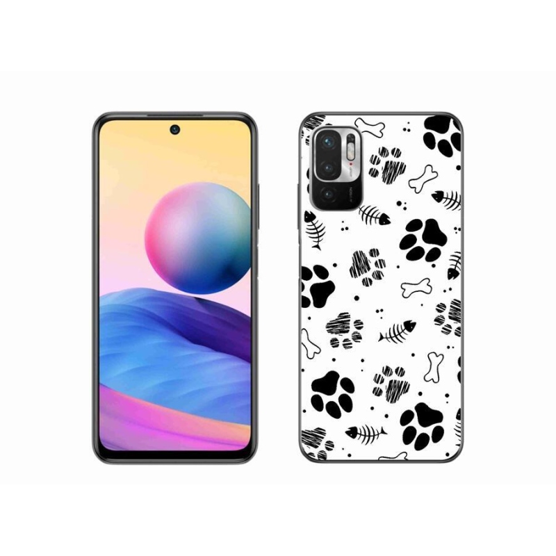 Gél borítás mmCase a Xiaomi Redmi Note 10 5G-hez - kutyamancsok 1
