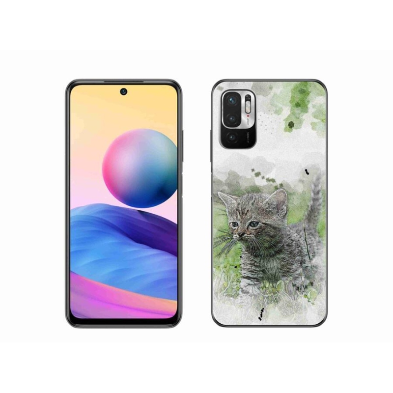 Gél borító mmCase a Xiaomi Redmi Note 10 5G-hez - aranyos cica 1