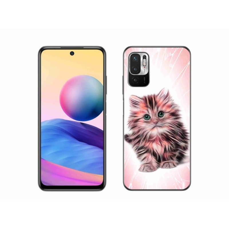 Gél borítás mmCase a Xiaomi Redmi Note 10 5G-hez - aranyos cica