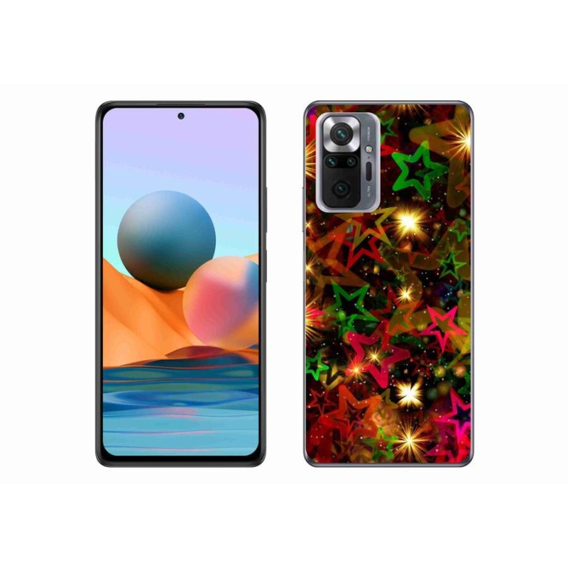 Gél borítás mmCase a Xiaomi Redmi Note 10 Pro számára - színes csillagok