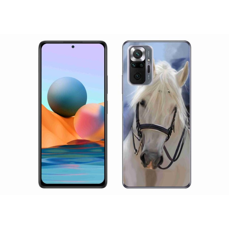 Gél borítás mmCase a Xiaomi Redmi Note 10 Pro készülékhez - fehér ló