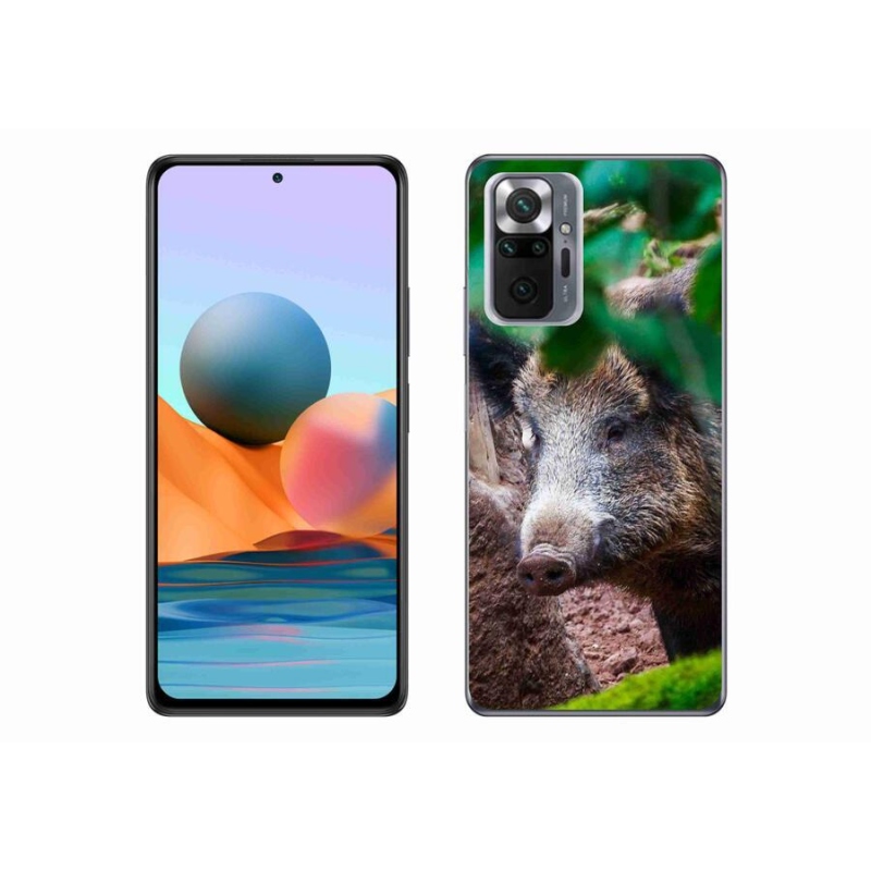 Gél borítás mmCase a Xiaomi Redmi Note 10 Pro készülékhez - vaddisznó
