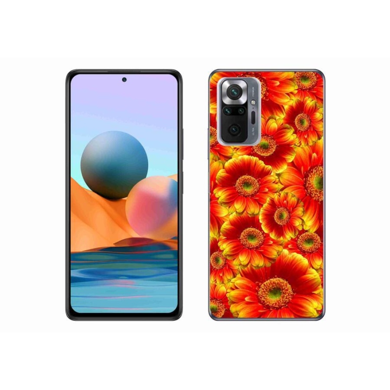 Gél borítás mmCase a Xiaomi Redmi Note 10 Pro készülékhez - gerbera 1