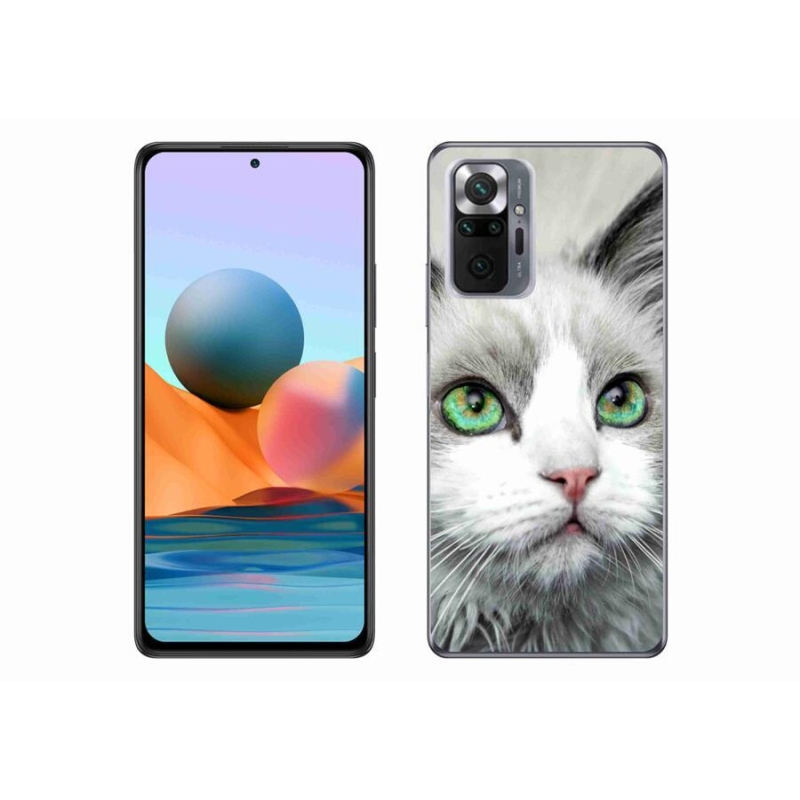 Gél borítás mmCase a Xiaomi Redmi Note 10 Pro készülékhez - macska nézet