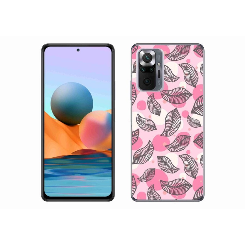 Gél borítás mmCase a Xiaomi Redmi Note 10 Pro számára - rajzfilmes hulló levelek