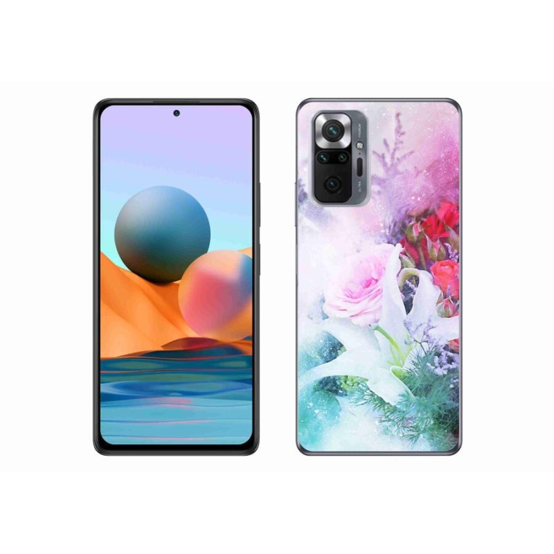 Gél borítás mmCase a Xiaomi Redmi Note 10 Pro számára - virágok 4