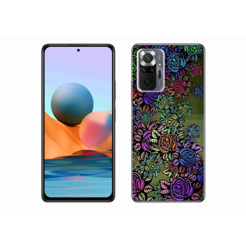 Gél borítás mmCase a Xiaomi Redmi Note 10 Pro számára - virágok 6