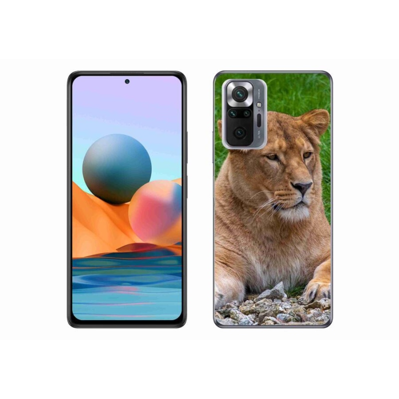 Gél borítás mmCase a Xiaomi Redmi Note 10 Pro készülékhez - oroszlán nőstény