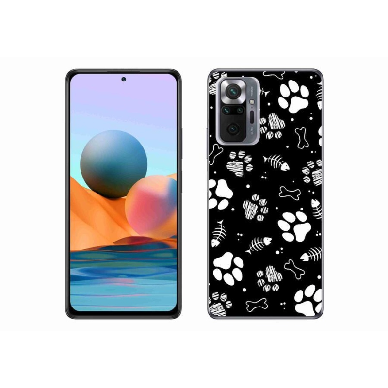 Gél borítás mmCase a Xiaomi Redmi Note 10 Pro készülékhez - kutyamancsok