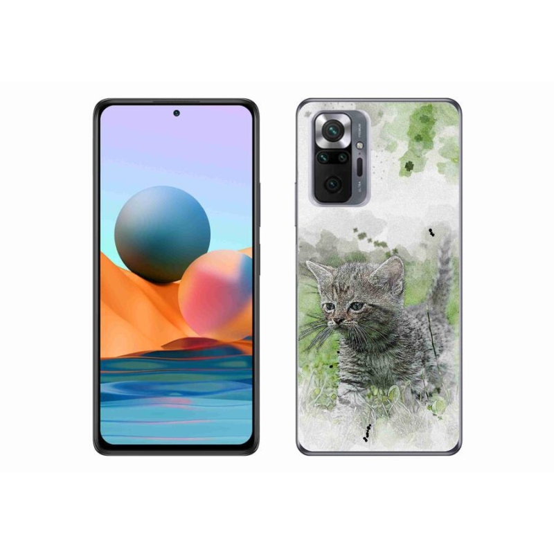 Gél borítás mmCase a Xiaomi Redmi Note 10 Pro számára - aranyos cica 1