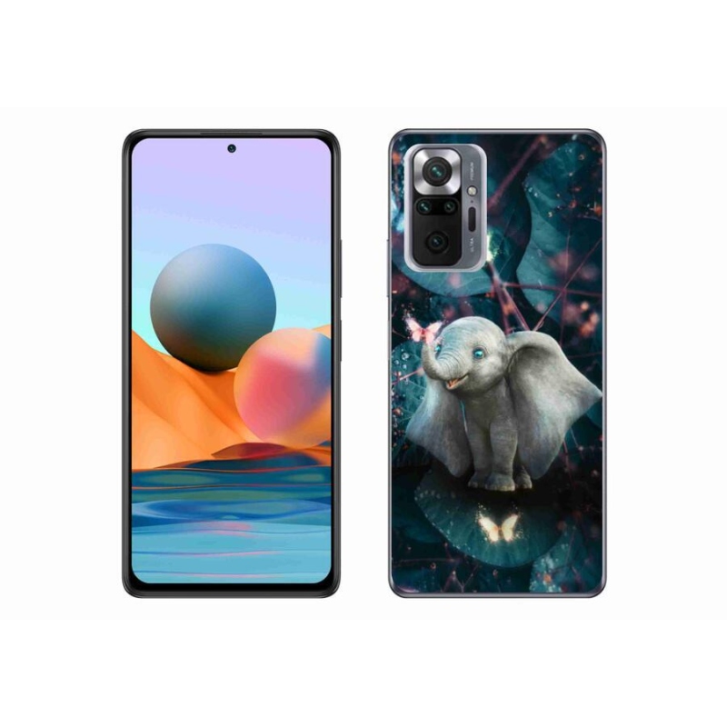 Gél borítás mmCase a Xiaomi Redmi Note 10 Pro számára - aranyos elefánt