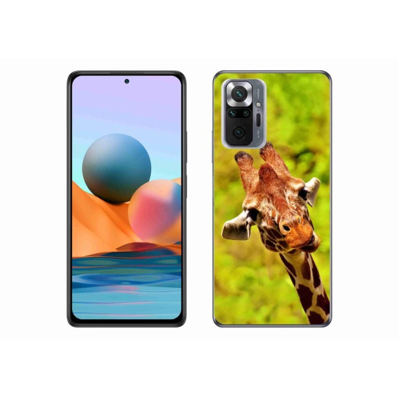 Zselés borítás mmCase a Xiaomi Redmi Note 10 Pro készülékhez - zsiráf