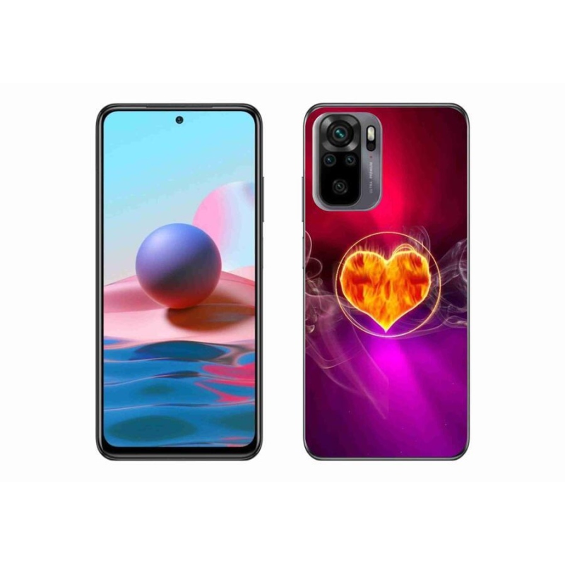 Gél borítás mmCase a Xiaomi Redmi Note 10S-hez - tüzes szív