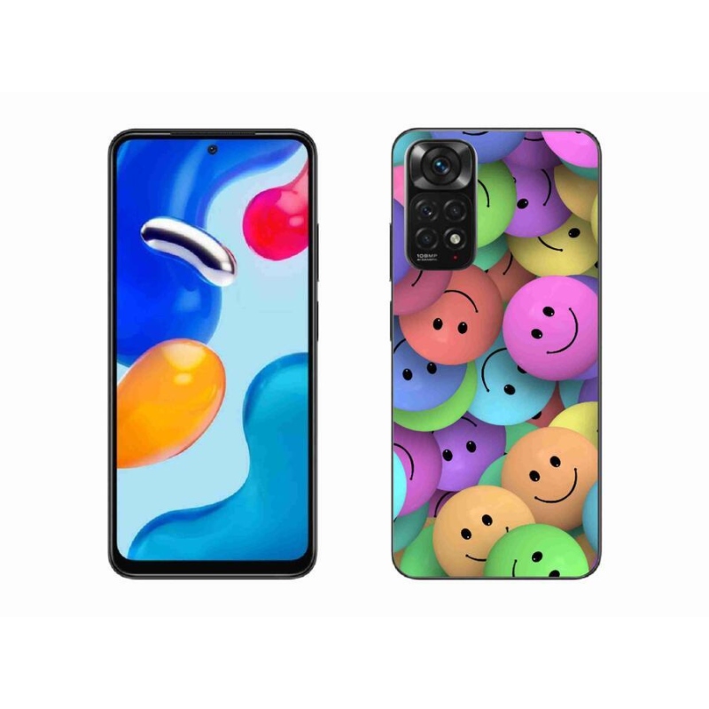 Gél borítás mmCase a Xiaomi Redmi Note 11 4G-hez - színes smiley-kkal