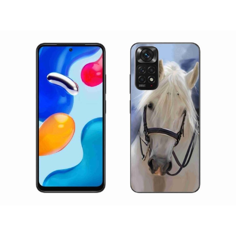 Gél borítás mmCase a Xiaomi Redmi Note 11 4G-hez - fehér ló