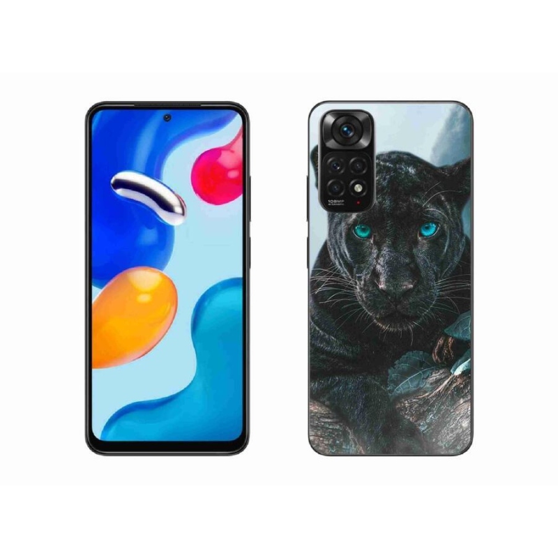Gél borítás mmCase a Xiaomi Redmi Note 11 4G-hez - fekete párduc