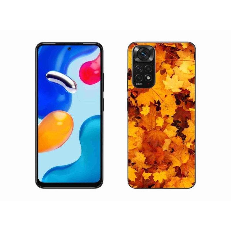 Gél borítás mmCase a Xiaomi Redmi Note 11 4G-hez - juharlevelek
