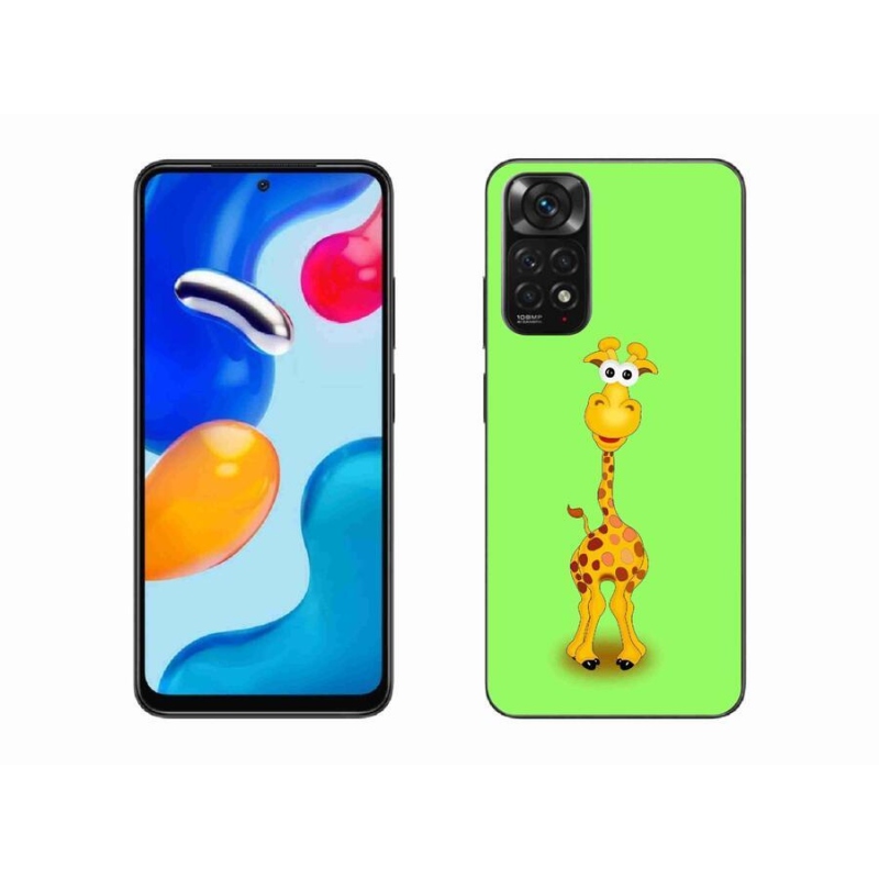 Gél borítás mmCase a Xiaomi Redmi Note 11 4G-hez - rajzfilm zsiráf
