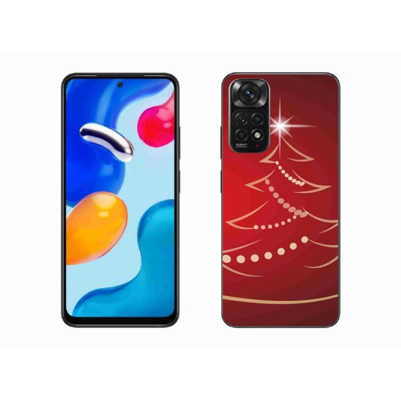 Gél borító mmCase a Xiaomi Redmi Note 11 4G-hez - karácsonyfa karikatúra