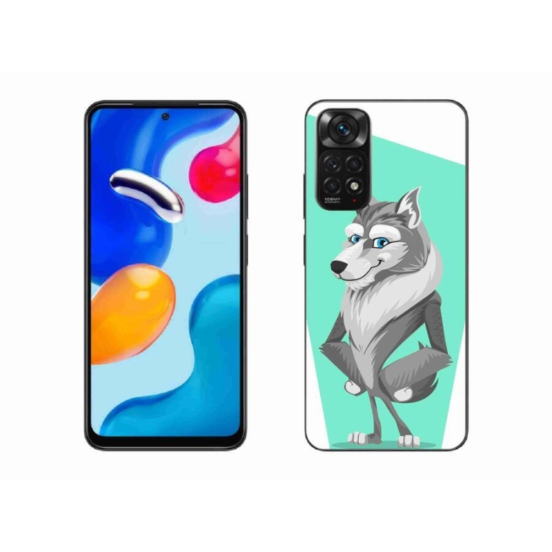 Gél borítás mmCase a Xiaomi Redmi Note 11 4G-hez - rajzfilm farkas