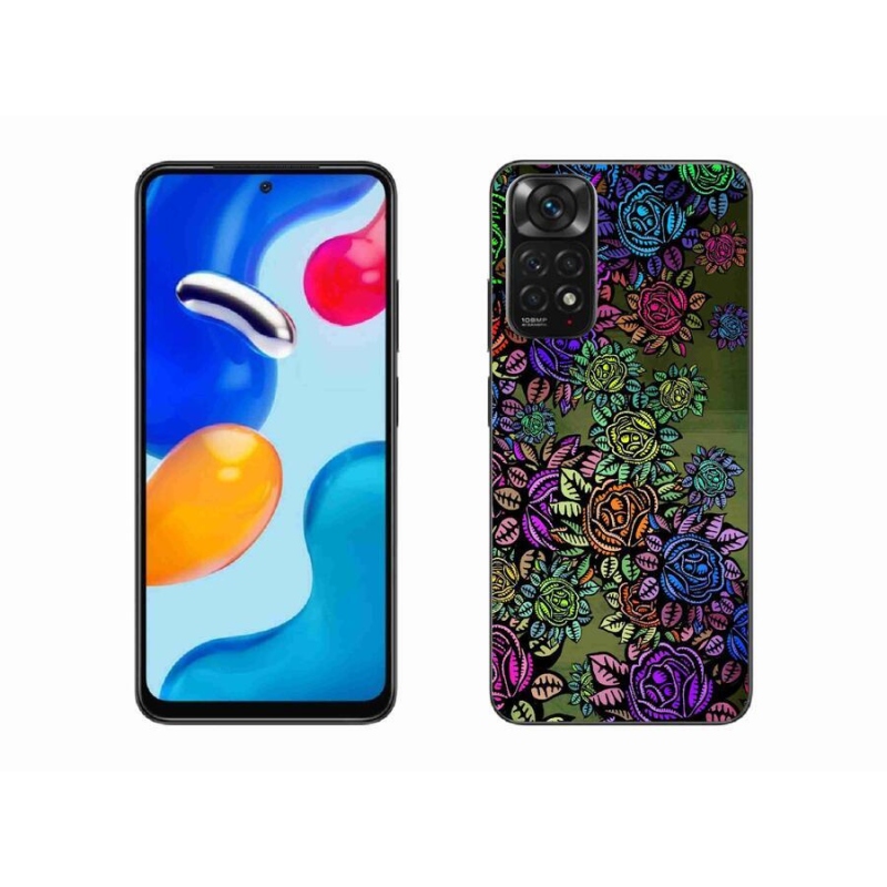 Gél borító mmCase a Xiaomi Redmi Note 11 4G-hez - virágok 6