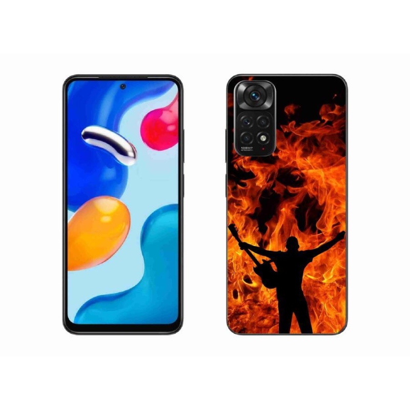 Gél borító mmCase a Xiaomi Redmi Note 11 4G - zenész és tűz