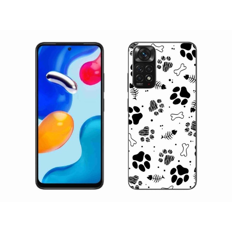 Gél borítás mmCase a Xiaomi Redmi Note 11 4G-hez - kutyamancsok 1