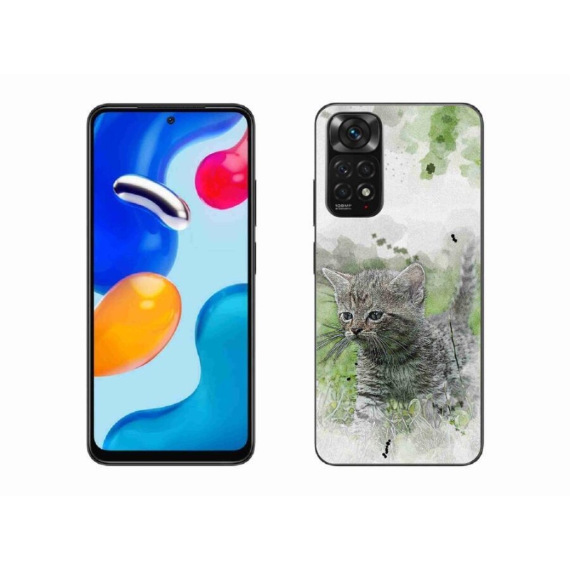 Gél borító mmCase a Xiaomi Redmi Note 11 4G-hez - aranyos cica 1