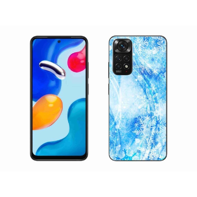 Gél borítás mmCase a Xiaomi Redmi Note 11 4G-hez - hópelyhek