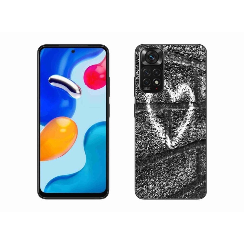 Gél borítás mmCase a Xiaomi Redmi Note 11 4G-hez - szív a falon