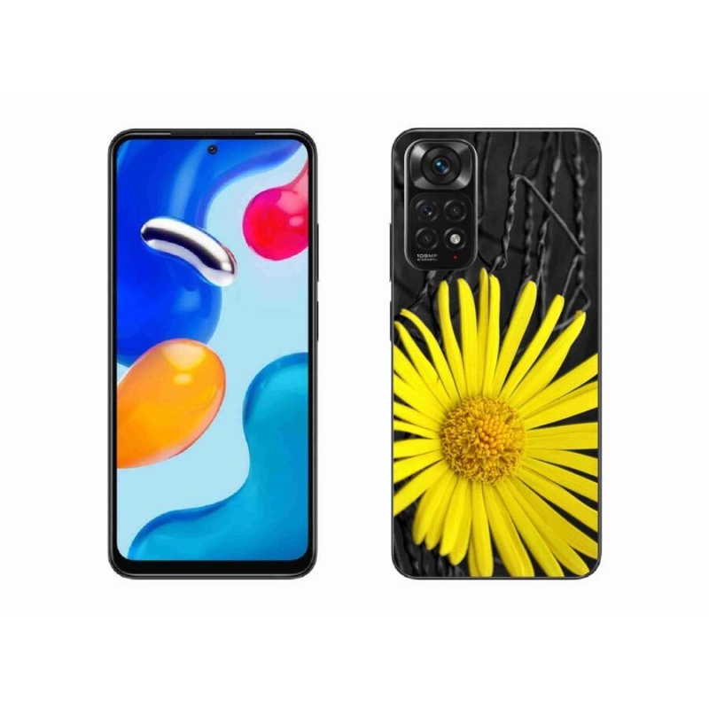 Gél borítás mmCase a Xiaomi Redmi Note 11 4G-hez - sárga virág