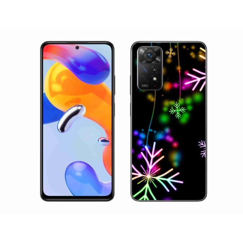 Gél borítás mmCase a Xiaomi Redmi Note 11 Pro 4G/5G-hez - színes pelyhekkel