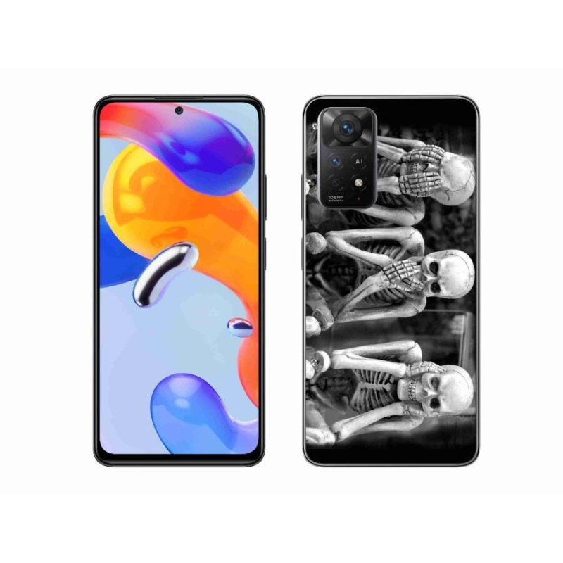 Gél borító mmCase a Xiaomi Redmi Note 11 Pro 4G/5G - csontvázakhoz