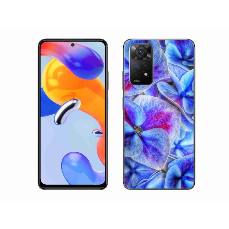 Gél borító mmCase a Xiaomi Redmi Note 11 Pro 4G/5G - kék virágok 1