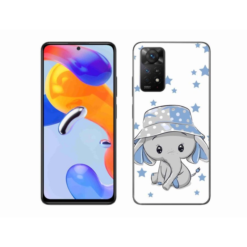 Gél borítás mmCase a Xiaomi Redmi Note 11 Pro 4G/5G számára - kék elefánt