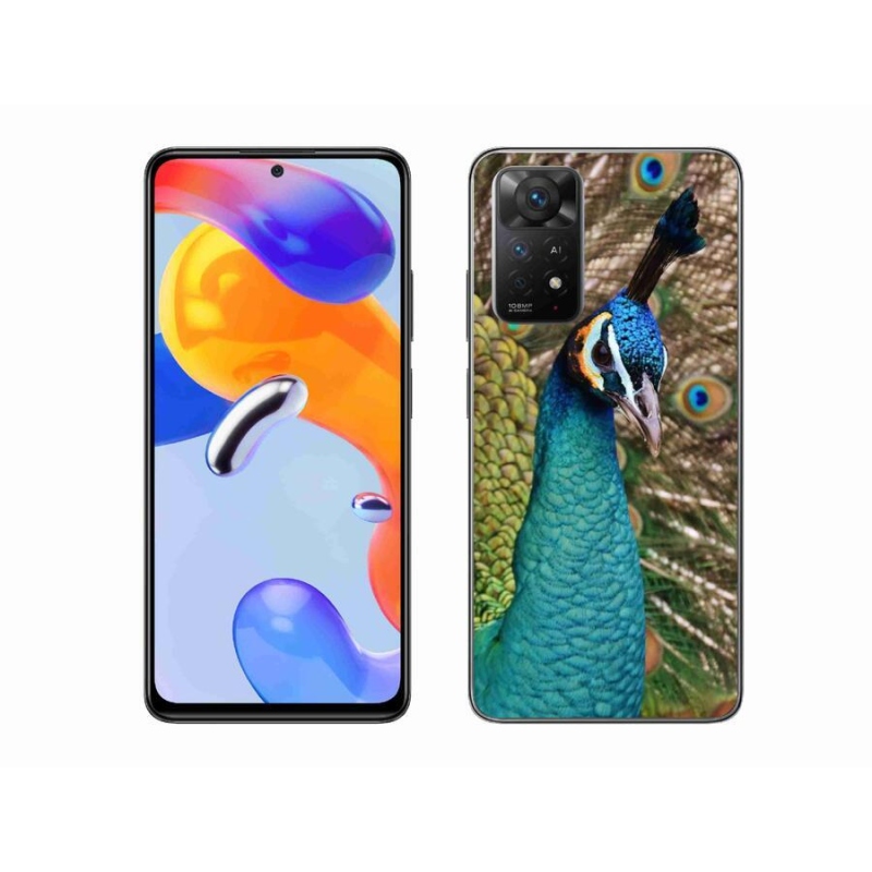 Gél borítás mmCase a Xiaomi Redmi Note 11 Pro 4G/5G számára - páva