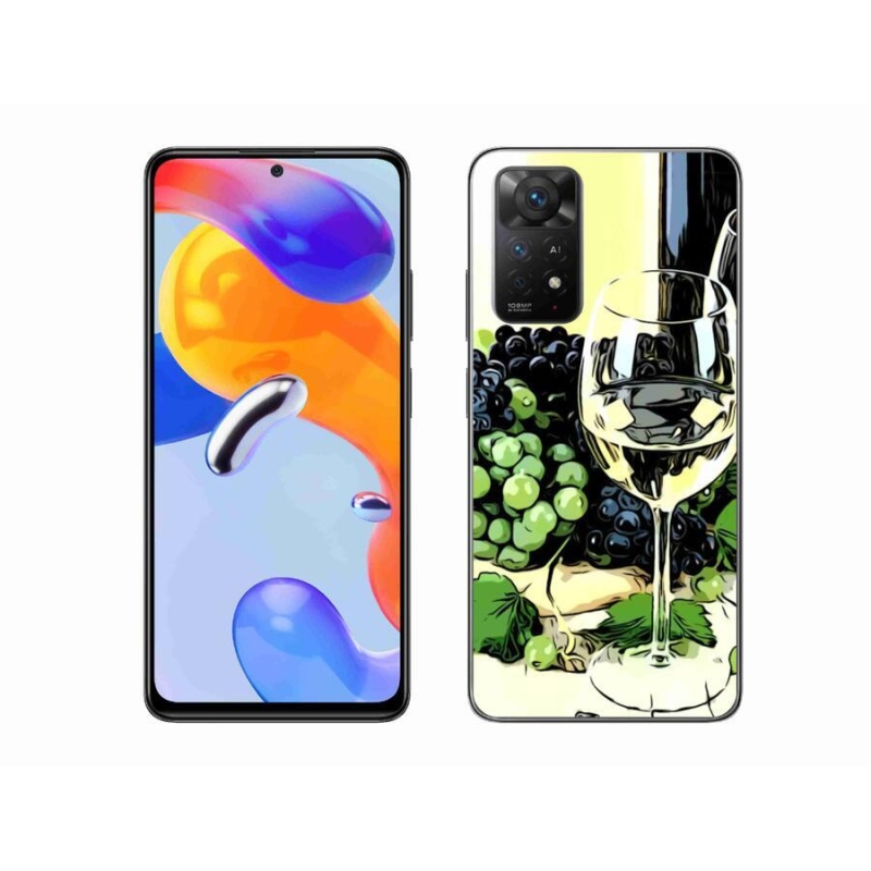 Gél borítás mmCase a Xiaomi Redmi Note 11 Pro 4G/5G számára - pohár bor