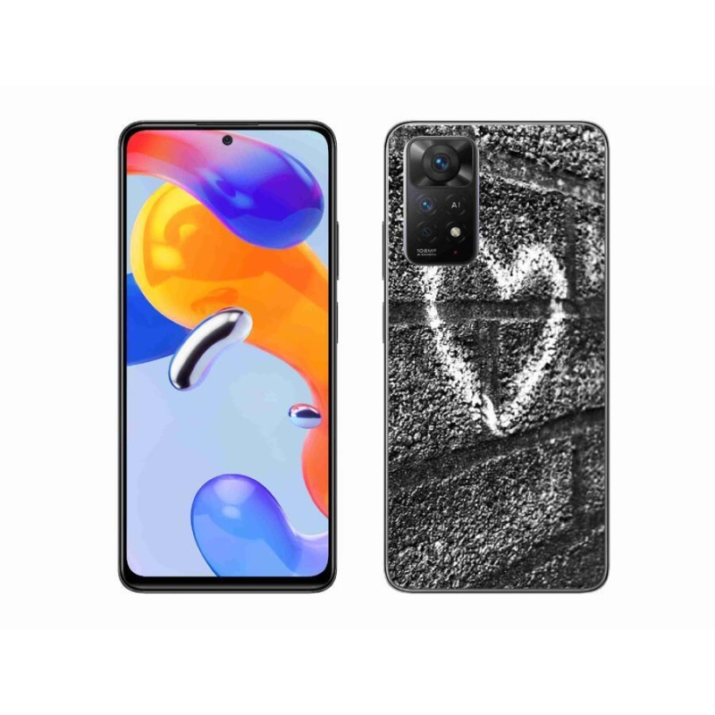 Gél borítás mmCase a Xiaomi Redmi Note 11 Pro 4G/5G-hez - szív a falon